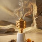 مبخرة مزخرفة قاعدة ألوان